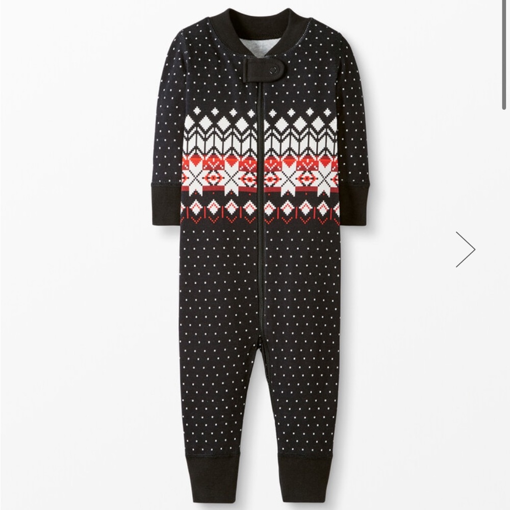Hanna Anderson Holiday Print baby sleeper
